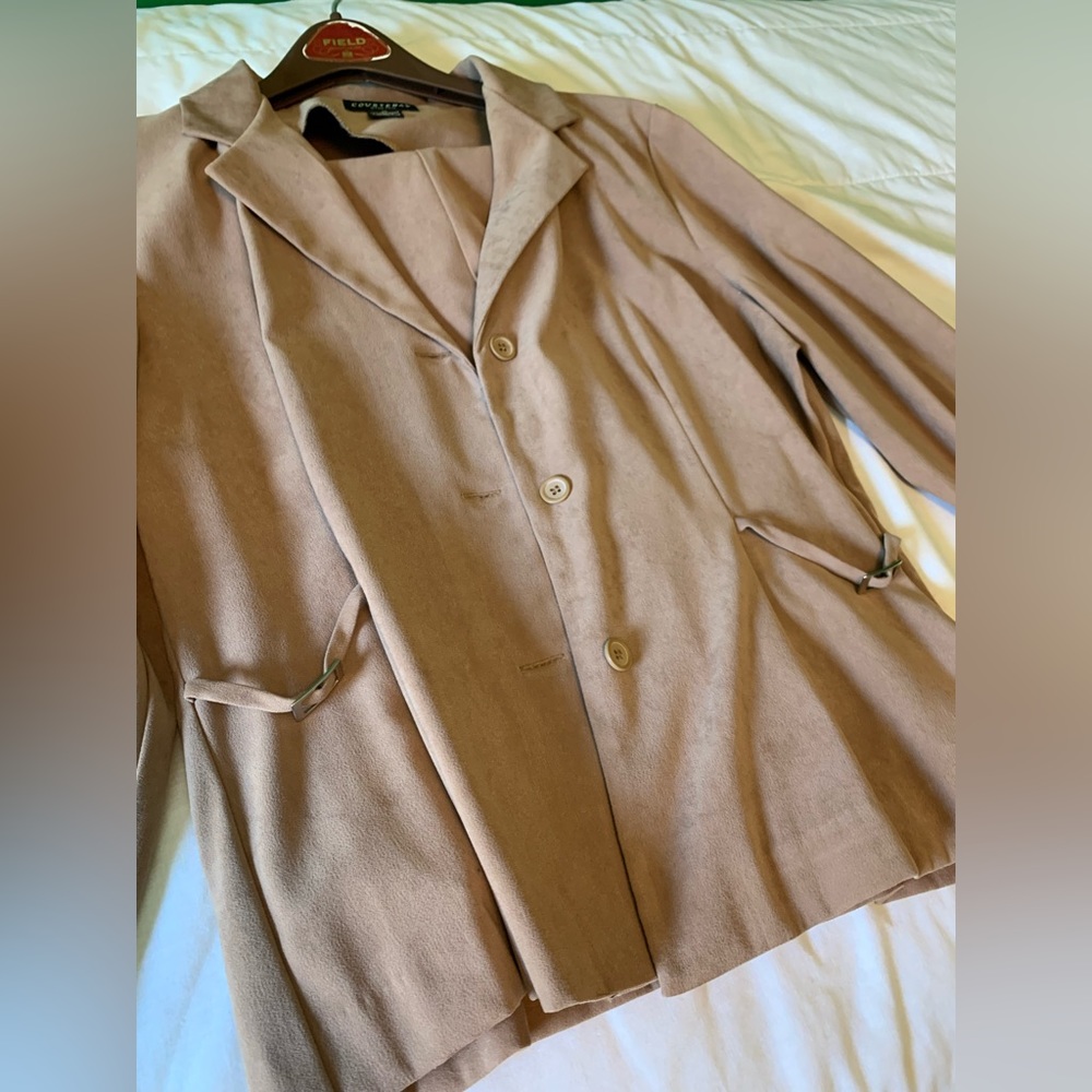 Tan 2-Piece Pant Suit
